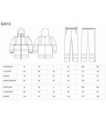 Traje de agua impermeable S2013